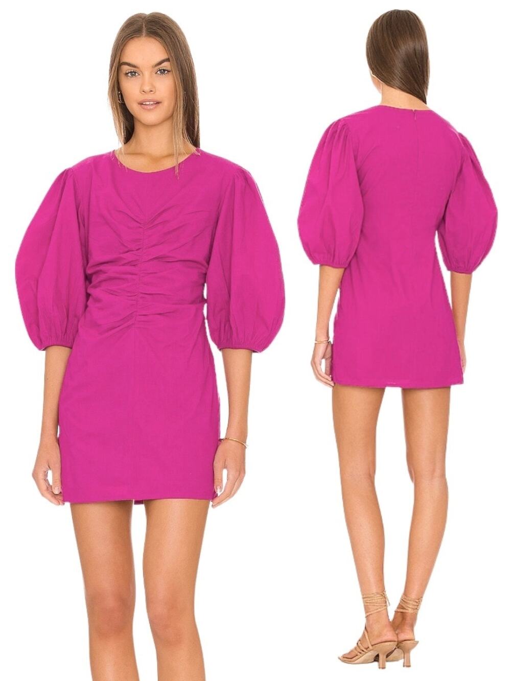 FREE PEOPLE Hope Mini Dress in Fuchsia Fantastic Size Small